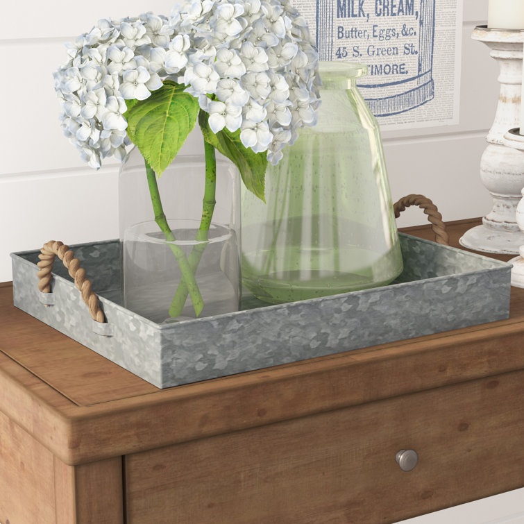 August Grove® Galvanized Coffee Table Tray & Reviews Wayfair